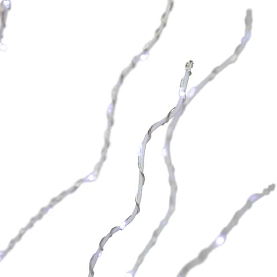 5ft. Pre-Lit White Birch Twig Artificial Christmas Tree, Cool White LED Lights